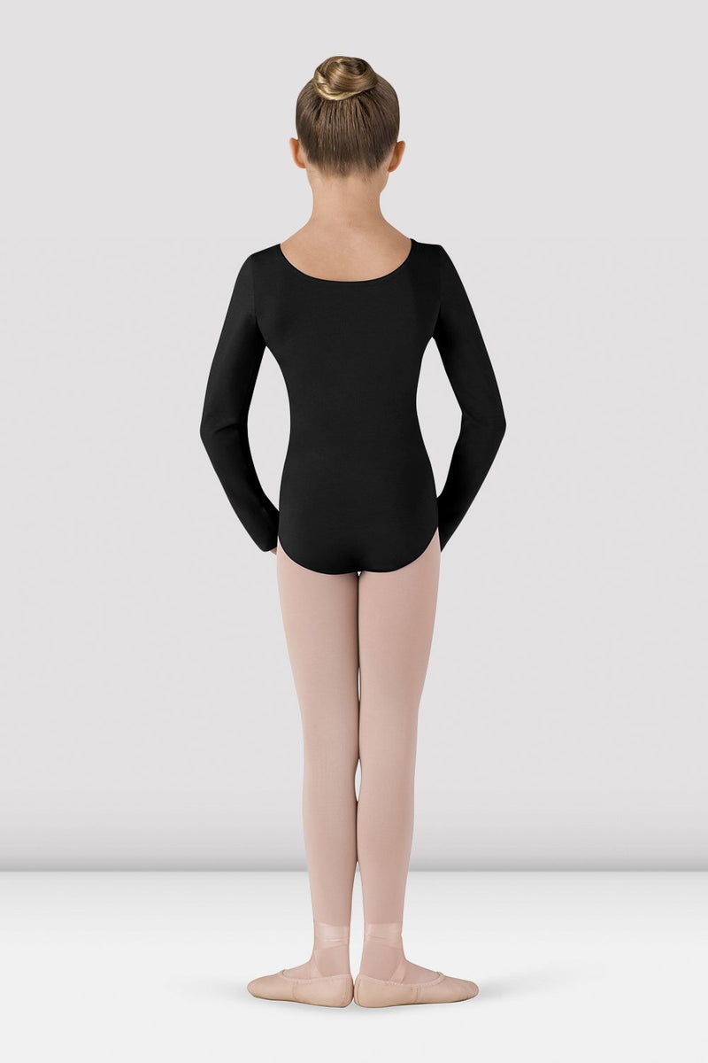 Girls long sleeve black hot sale leotard